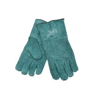 13″ GREEN FULL LEATHER HAND GLOVE (1 DOZEN)
