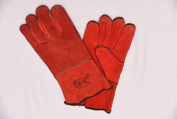 13" RED FULL LEATHER HAND GLOVE (1 DOZEN)