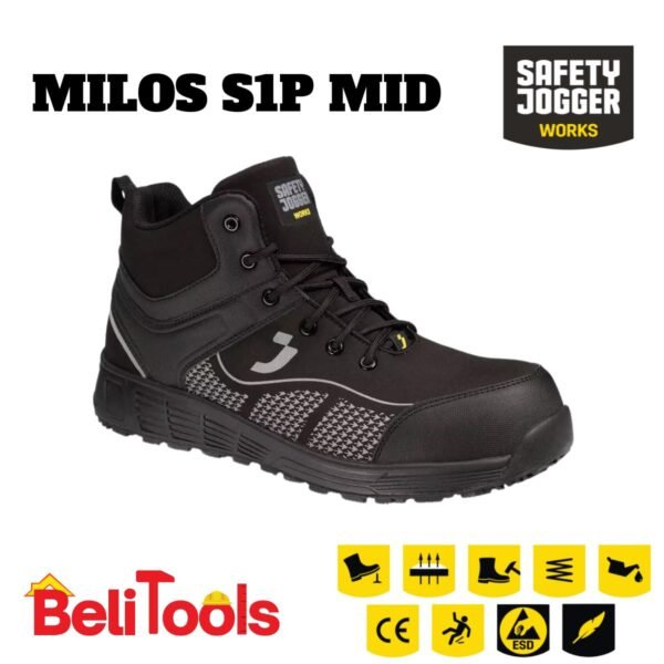 SAFETY JOGGER MILOS S1P MID S1P,PS,SR,ESD